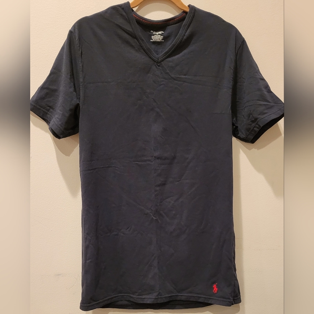 Polo Ralph Lauren Men's Stretch Cotton T-Shirt Navy Slim fit in Size XL